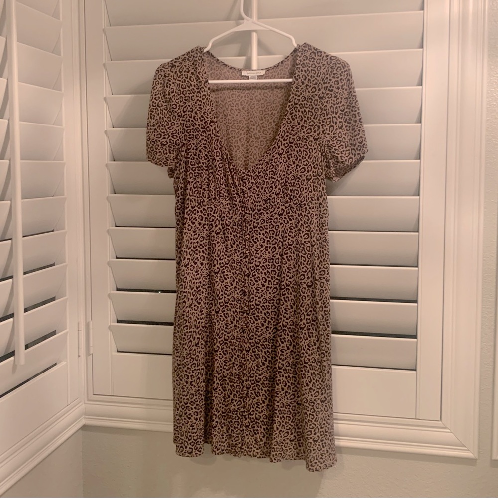 Cheetah mini American eagle dress
